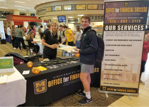 OFS booth in the MU Student Center